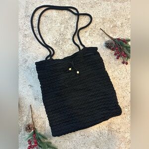 Black Drawstring Bag